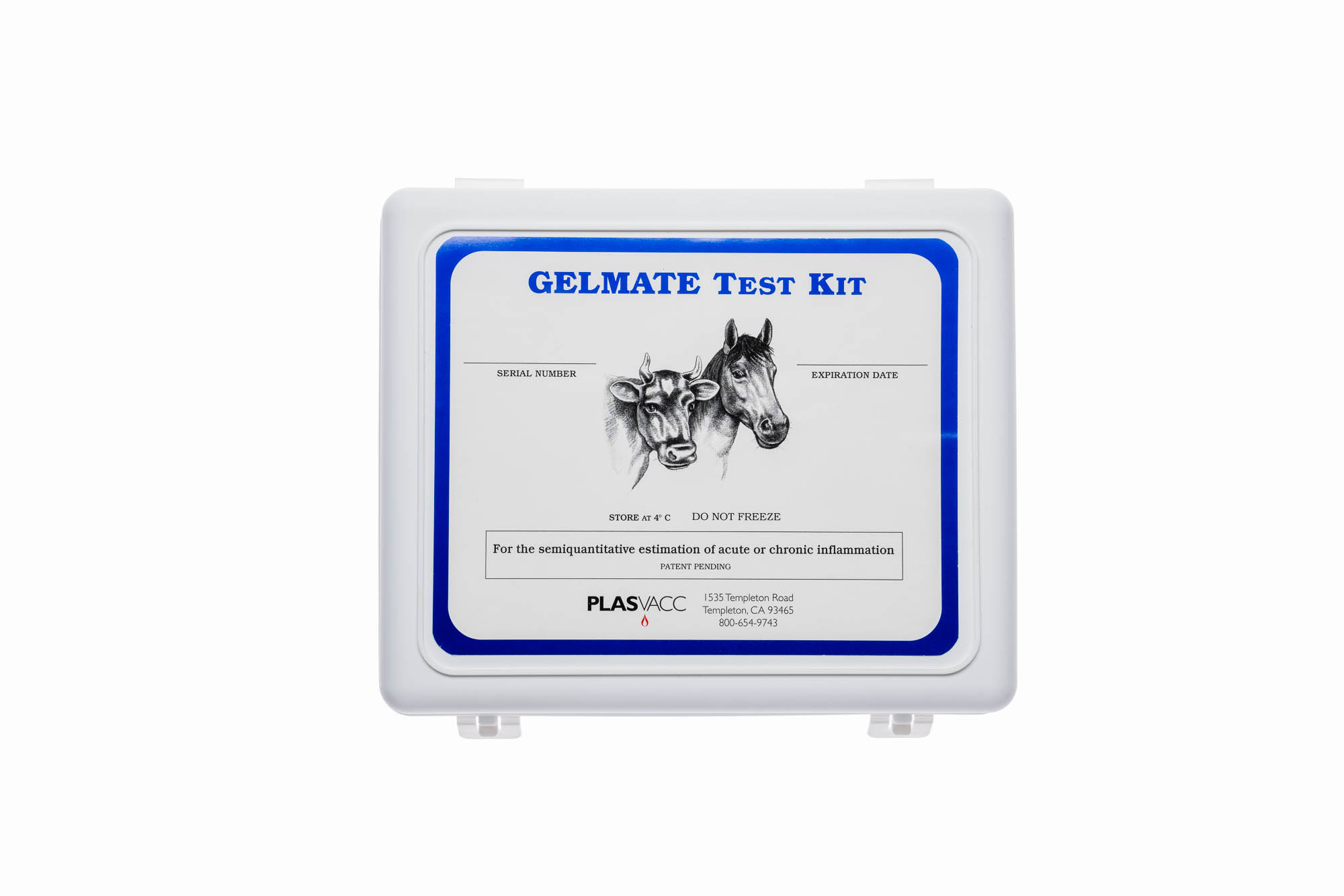 Plasvacc - Gelmate Test Kit