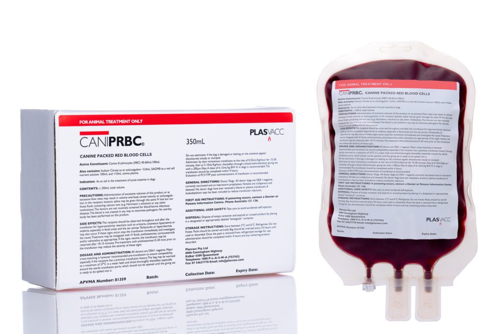 Plasvacc - Canine Packed Red Blood Cells