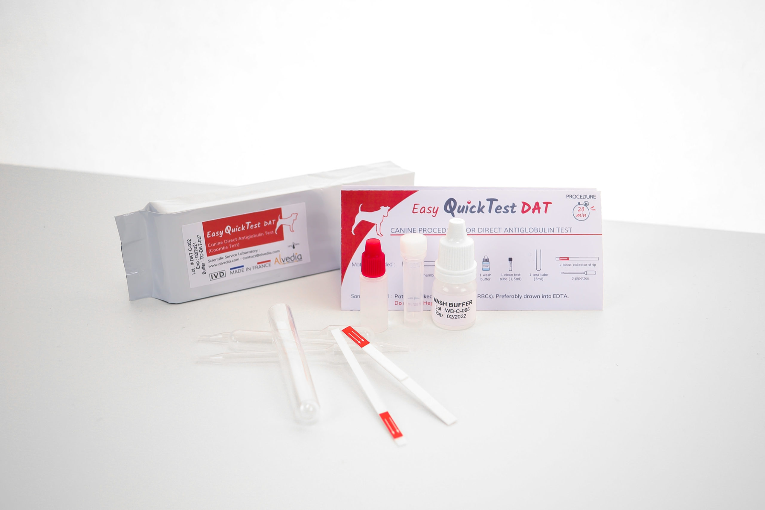 Plasvacc - Easy QuickTest DAT Canine (Direct Antiglobulin Test)